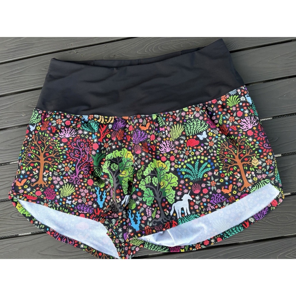 Women's Shredly Shorts Black Woodland Print Multi Lined Women's Medium